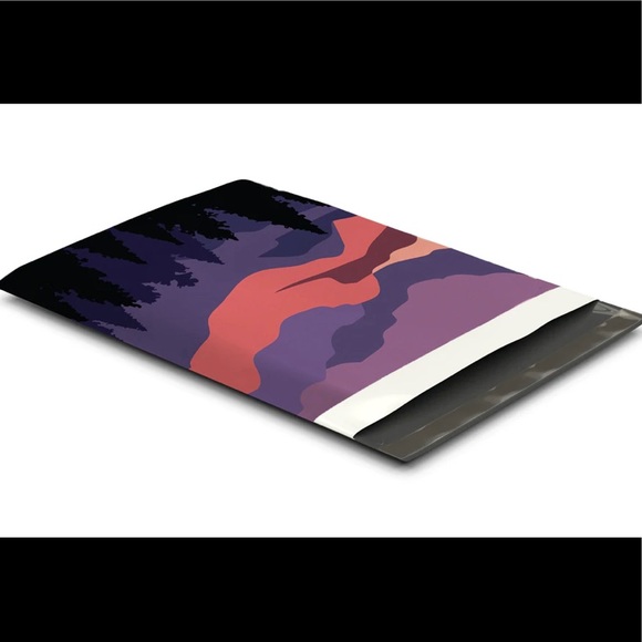 25 10X13 Bags Poly Mailers, Mountain Sunset Shipping Envelopes PRICE FIRM Fall - Picture 7 of 10